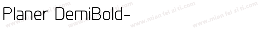 Planer DemiBold字体转换